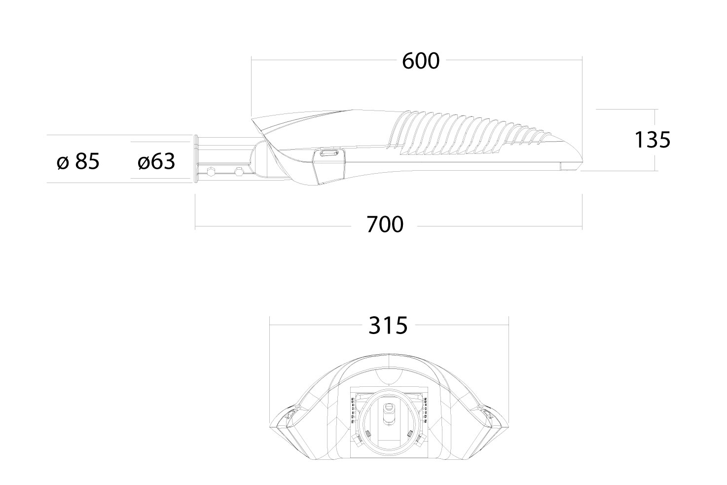 Product dimensions