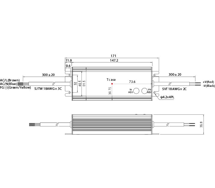 Product dimensions