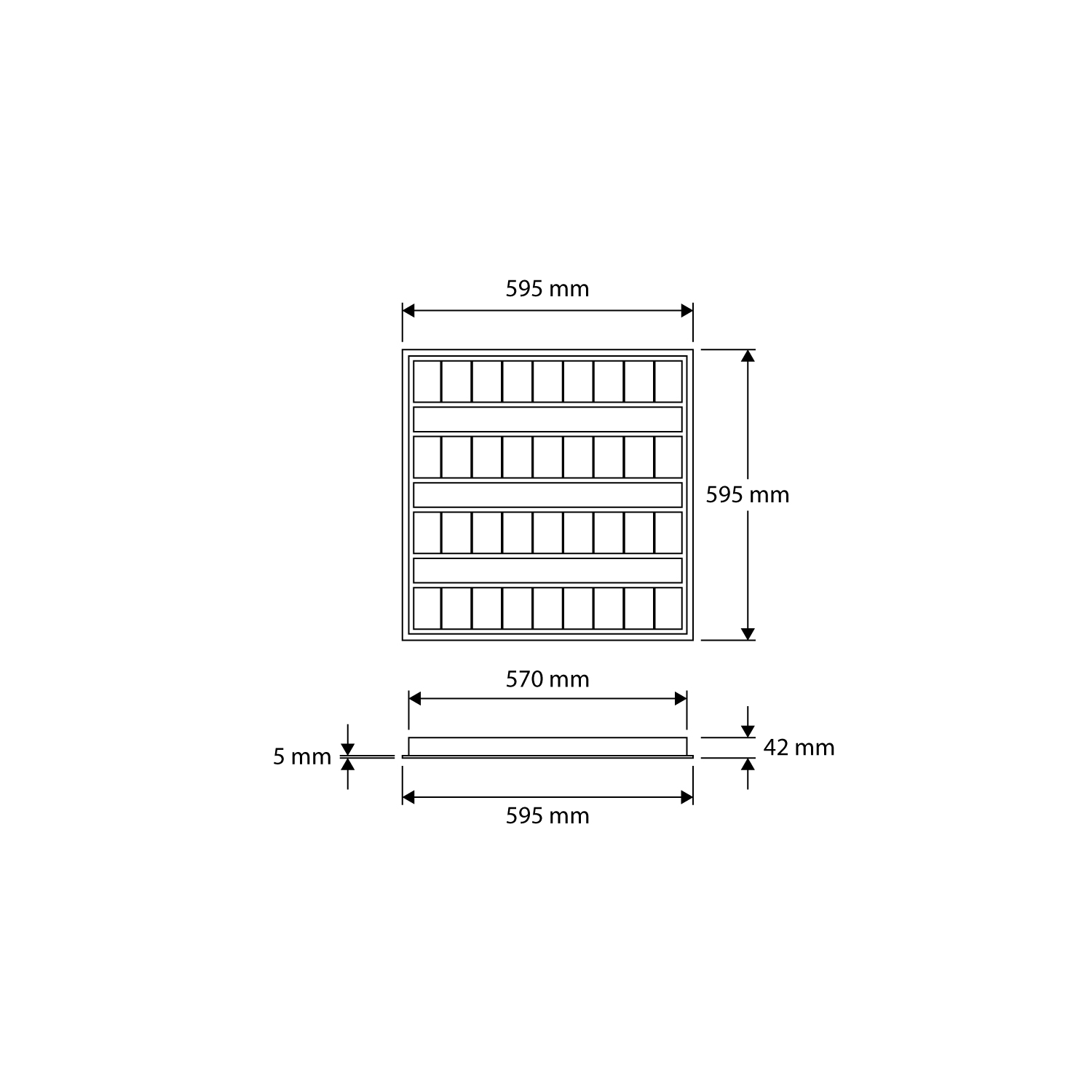 Product dimensions