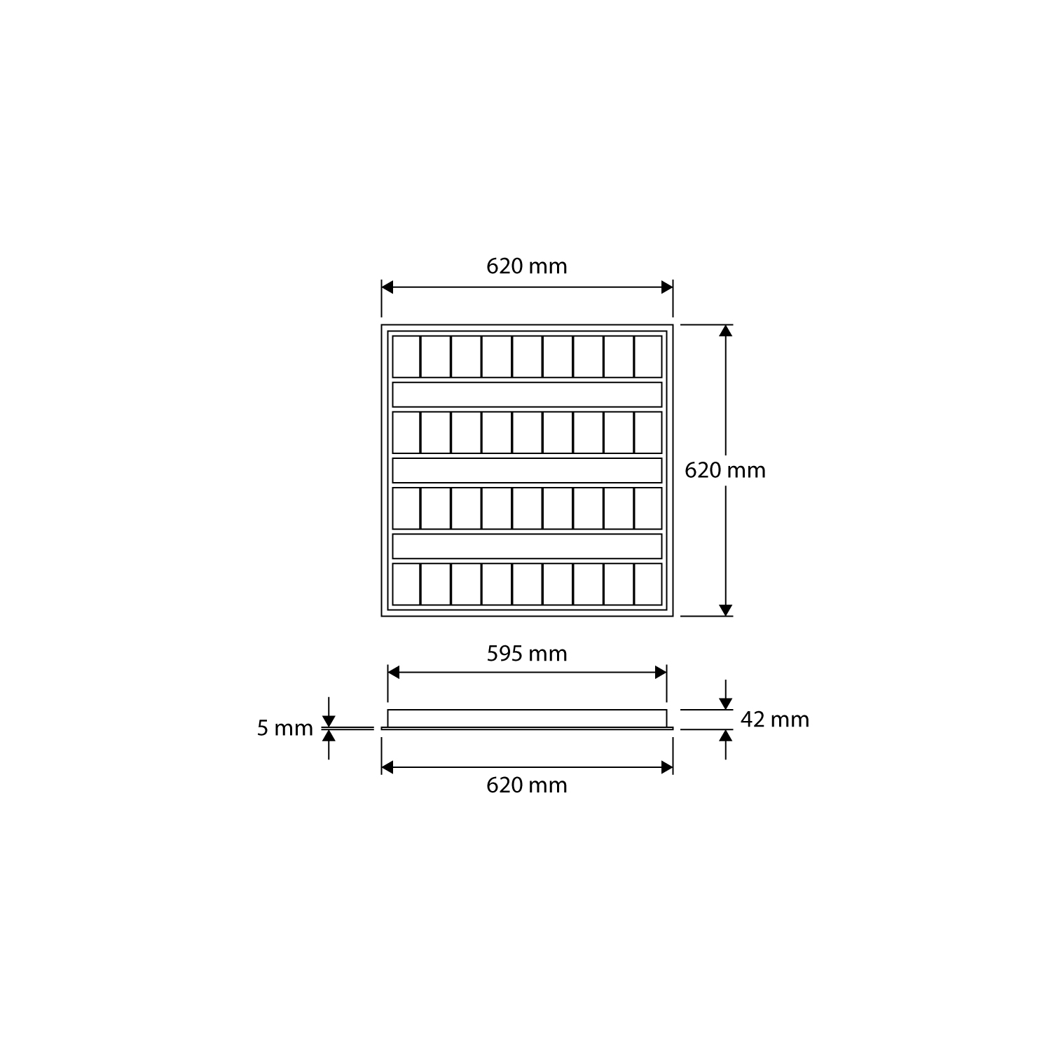 Product dimensions