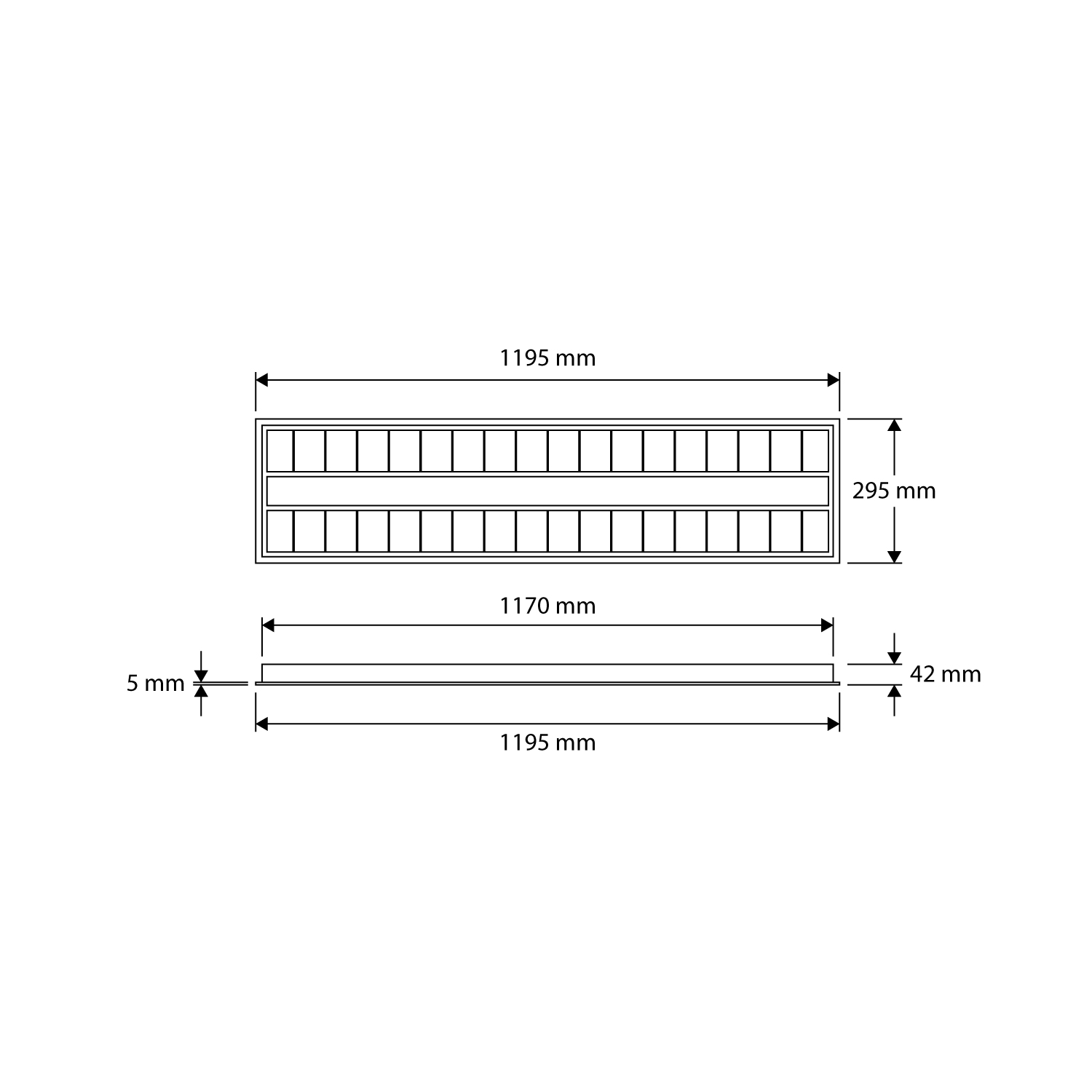 Product dimensions