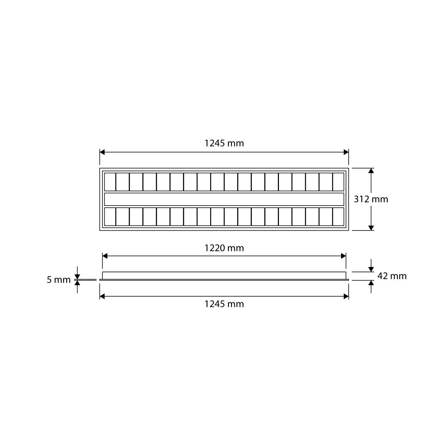 Product dimensions